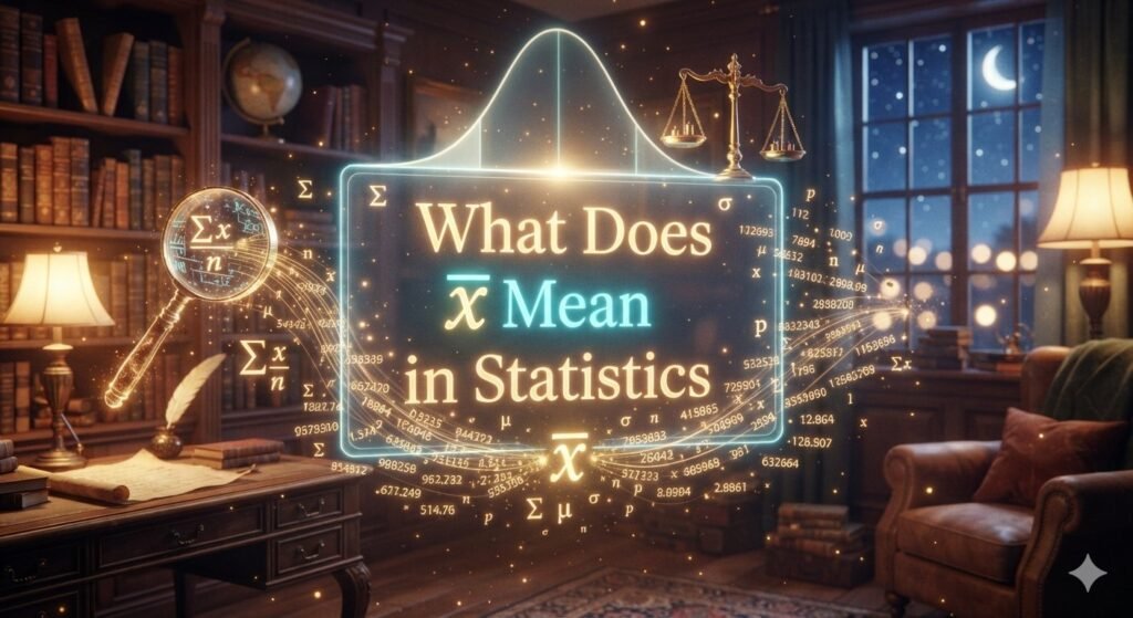 Mean of Sample Symbol  What Does x̄ Mean in Statistics?2026